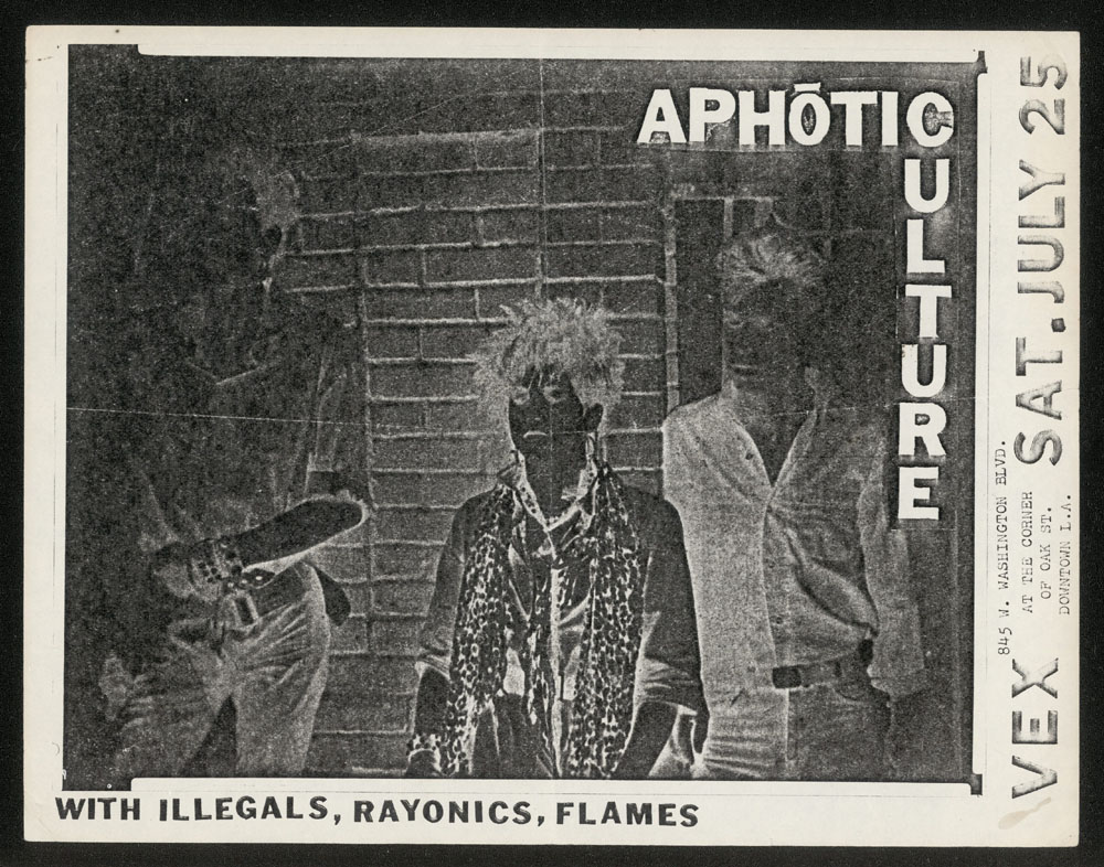 APHOTIC CULTURE w/ Los Illegals, Rayonics, Flames at Vex