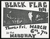 BLACK FLAG at Mabuhay Gardens