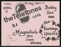 TELEFONES w/ Bobby Soxx & the Teenage Queers at Magnolia's