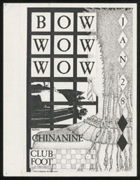 BOW WOW WOW w/ Chinanine at Club Foot