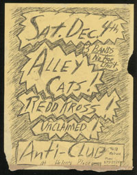 ALLEY CATS w/ Redd Kross, Unclaimed at Anti-Club