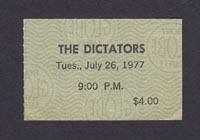 DICTATORS at the Whisky 7.26.77