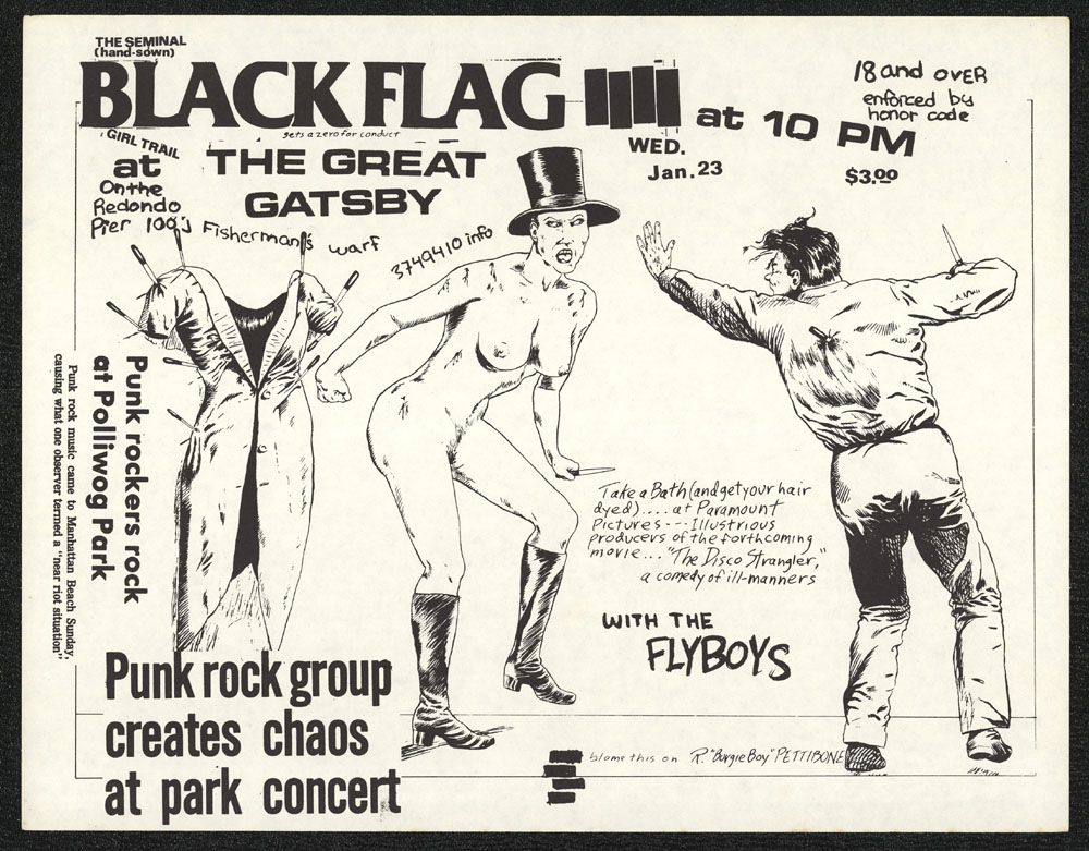 1980 ~ BLACK FLAG at Great Gatsby (LA)