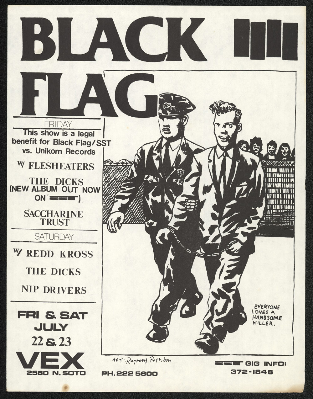 1983 ~ BLACK FLAG atthe Vex (LA)