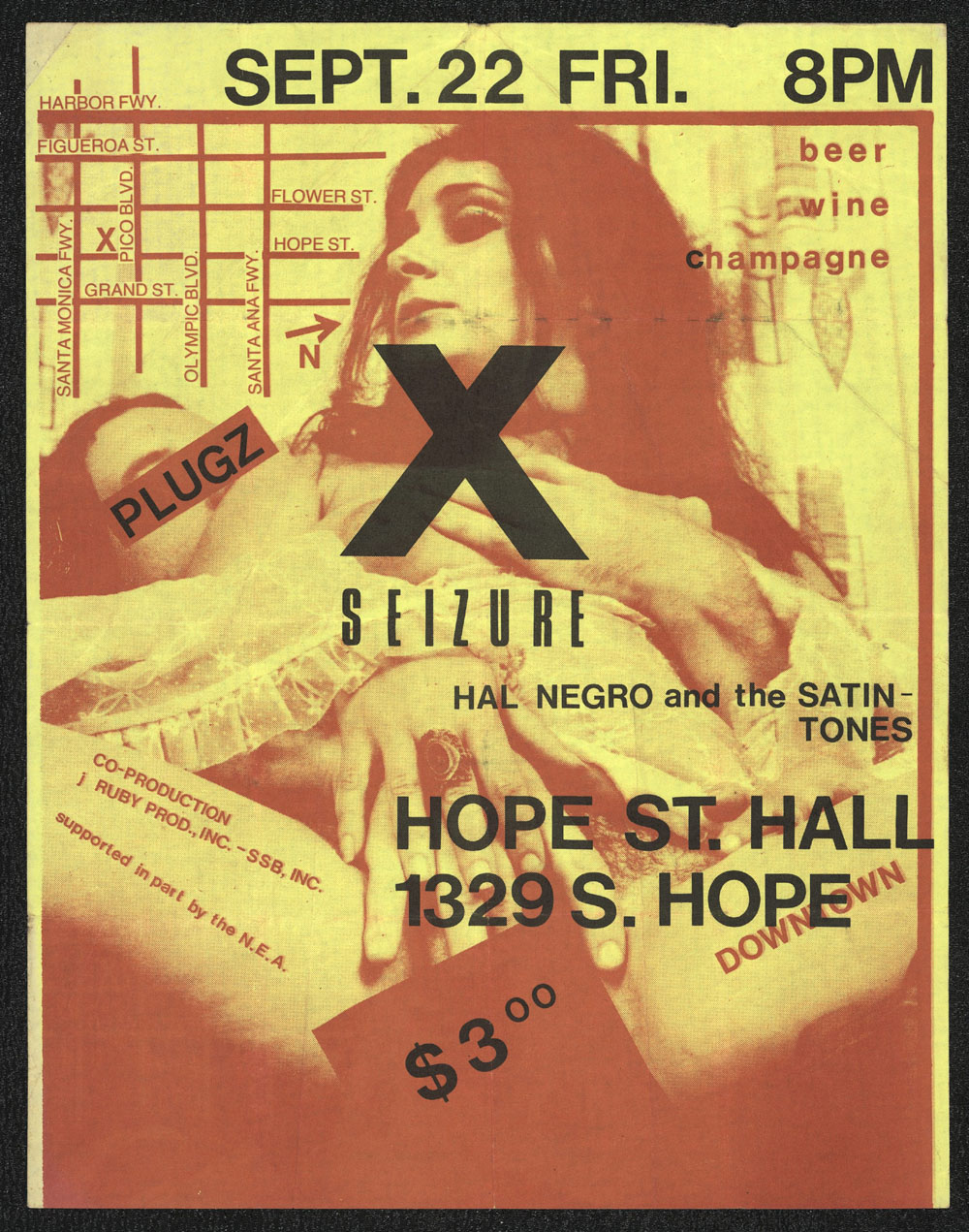 X w/ Plugz, Seizure Hal Negro at Hope St. Hall