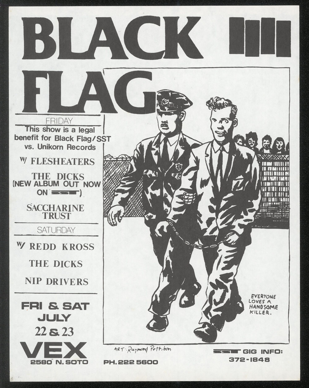 1983 ~ BLACK FLAG at the Vex (LA)
