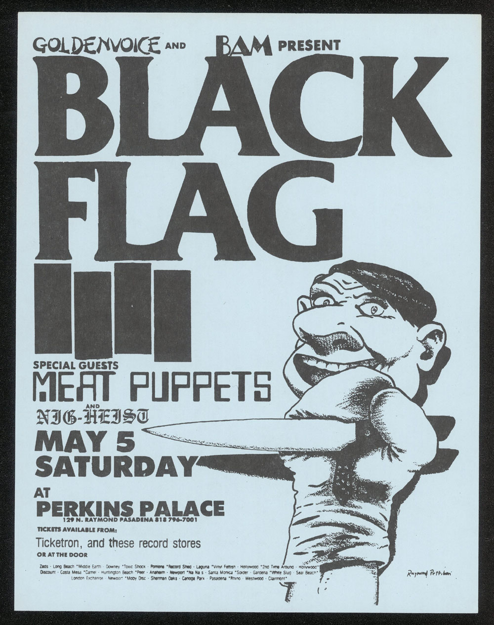 1984 ~ BLACK FLAG at Perkins Palace (LA)