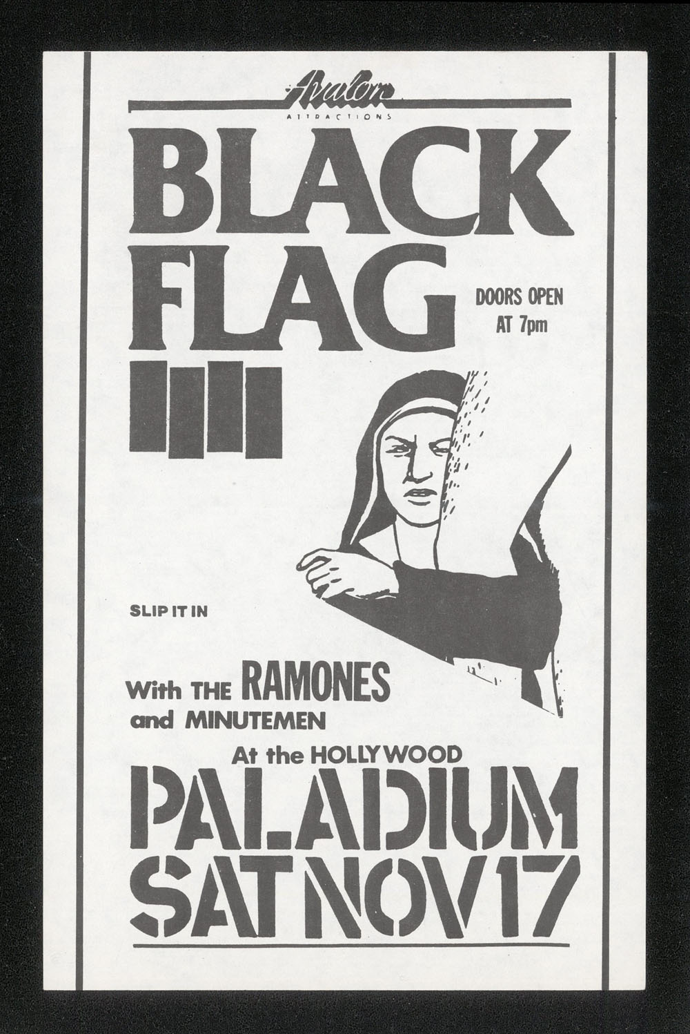 1984 ~ BLACK FLAG at the Palladium (LA)