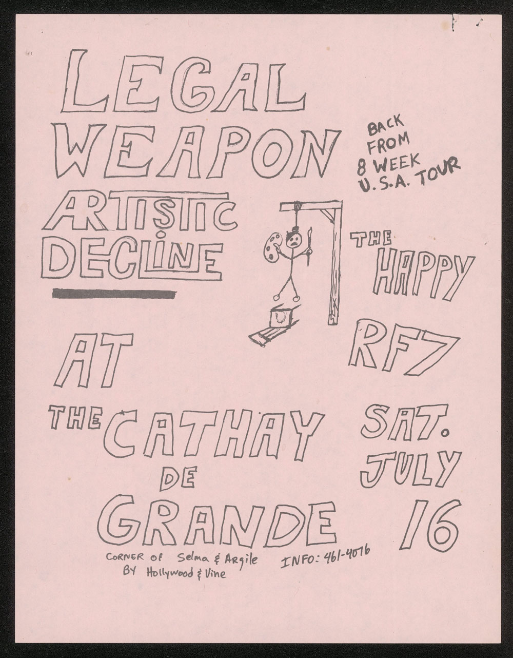 LEGAL WEAPON w/ Artistic Decline, Happy, RF7 at Cathay de Grande