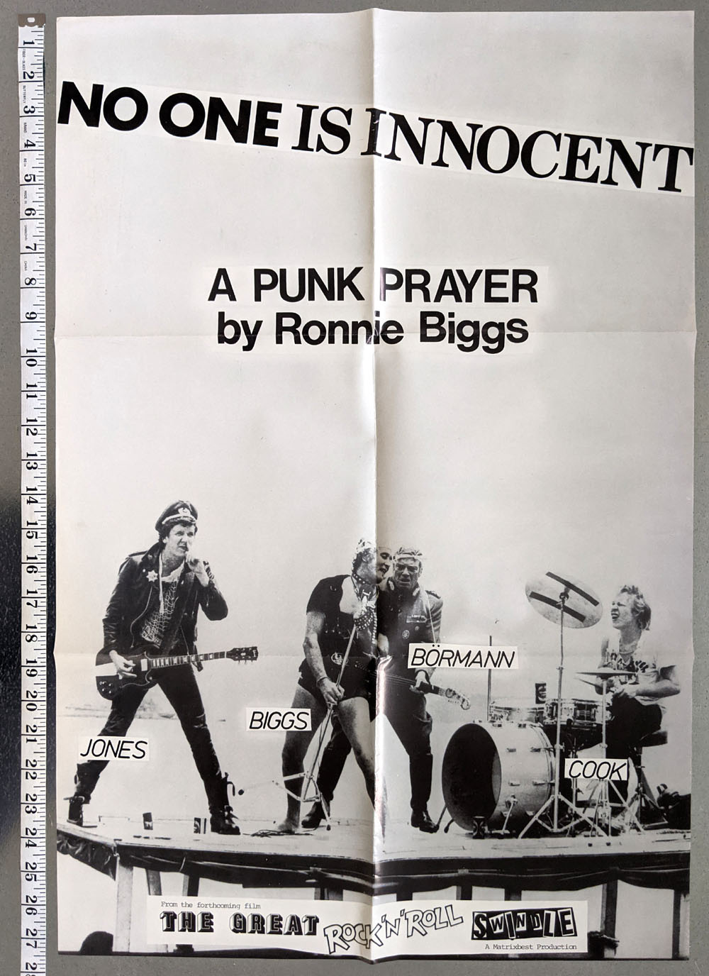 SEX PISTOLS "No One Is Innocent" POSTER