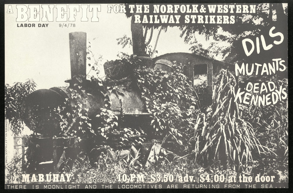 DILS w/ Mutants, Dead Kennedys RAILWAY STRIKE benefit at Mabuhay Gardens