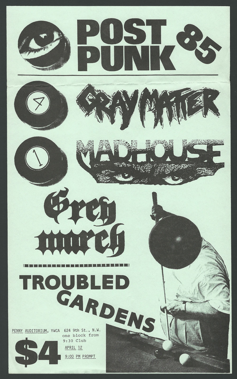 GRAY MATTER w/ Madhouse, Grey March, Troubled Gardens at YWCA