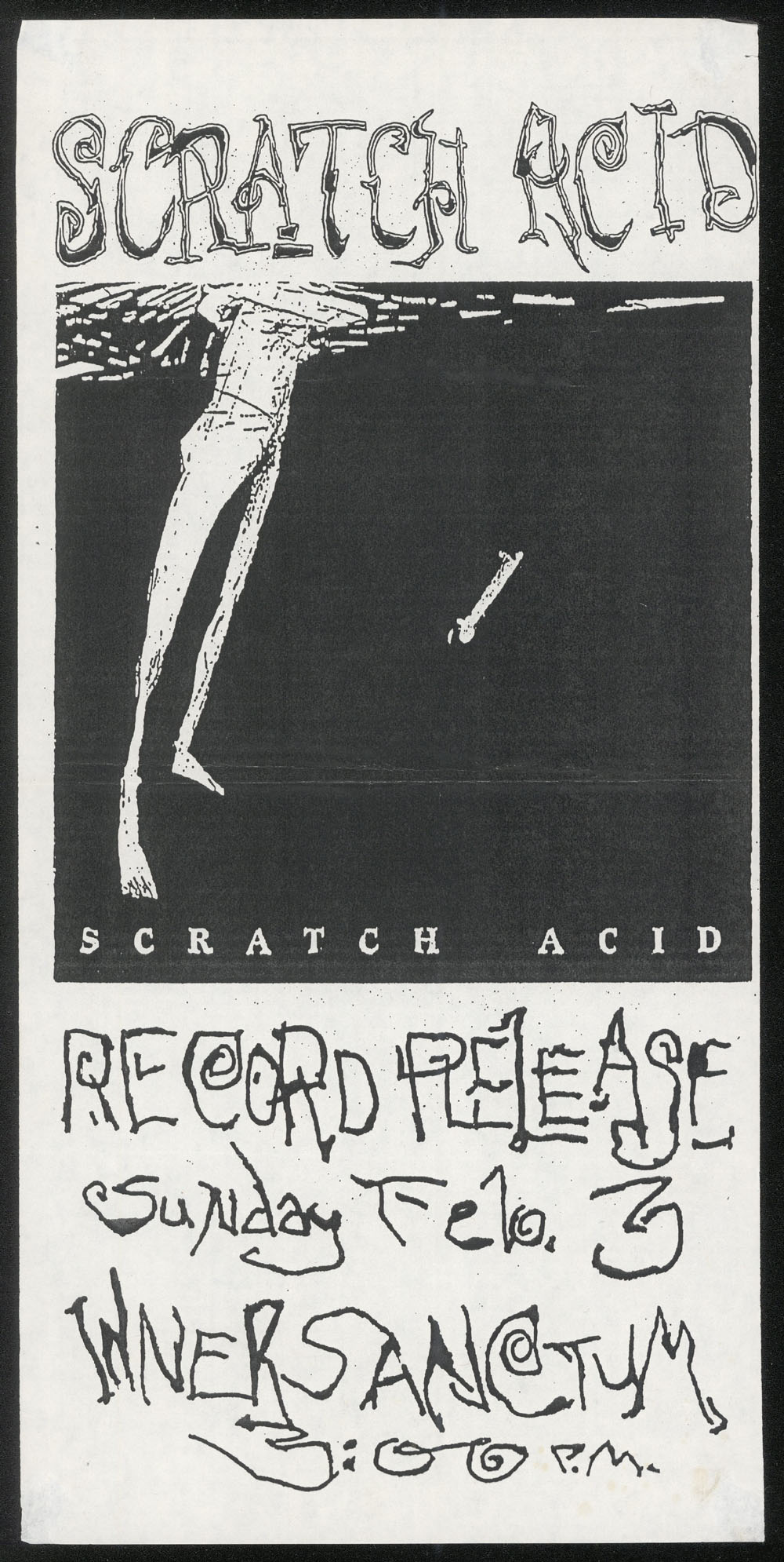 SCRATCH ACID record release at Inner Sanctum