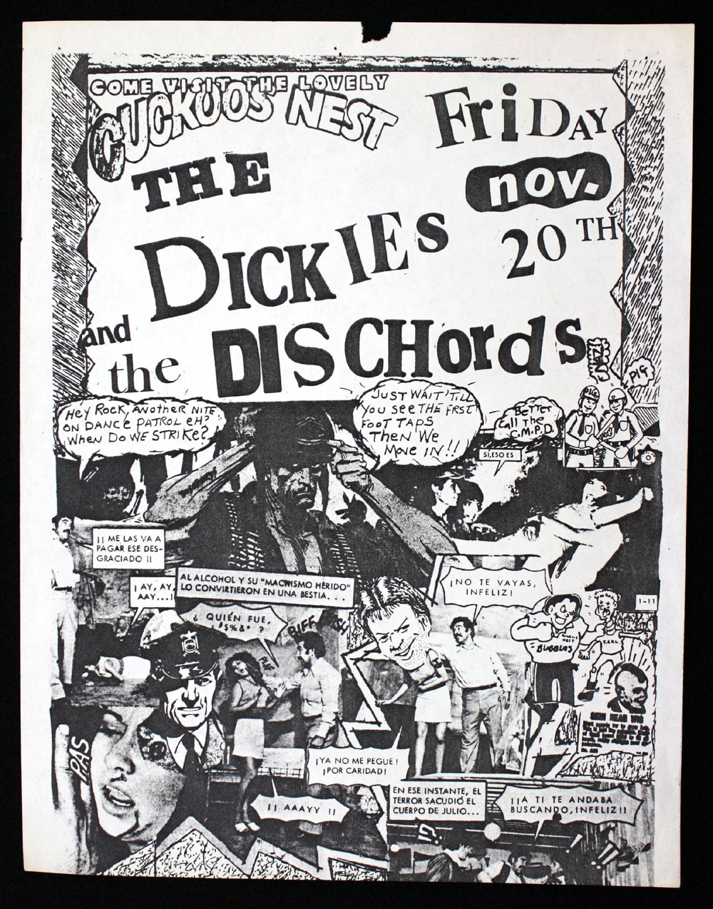 DICKIES w/ Dischords at Cuckoos Nest