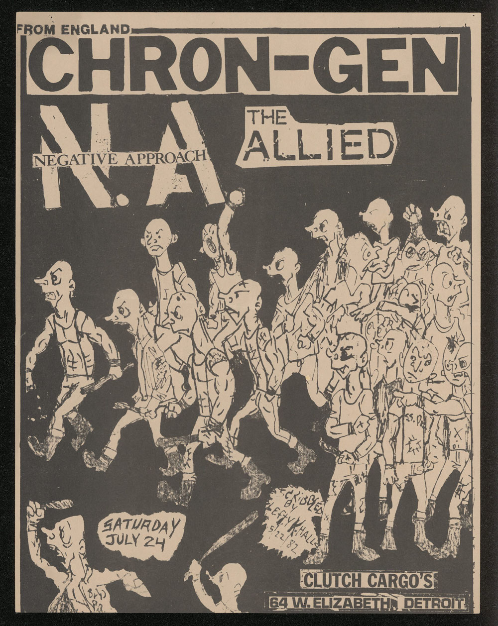 CHRON GEN w/ Negative Approach, Allied at Clutch Cargo's