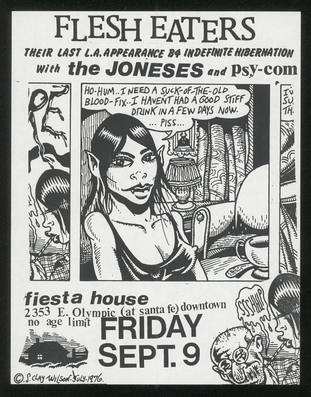 FLESH EATERS w/ The Joneses, Psi Com at Fiesta House