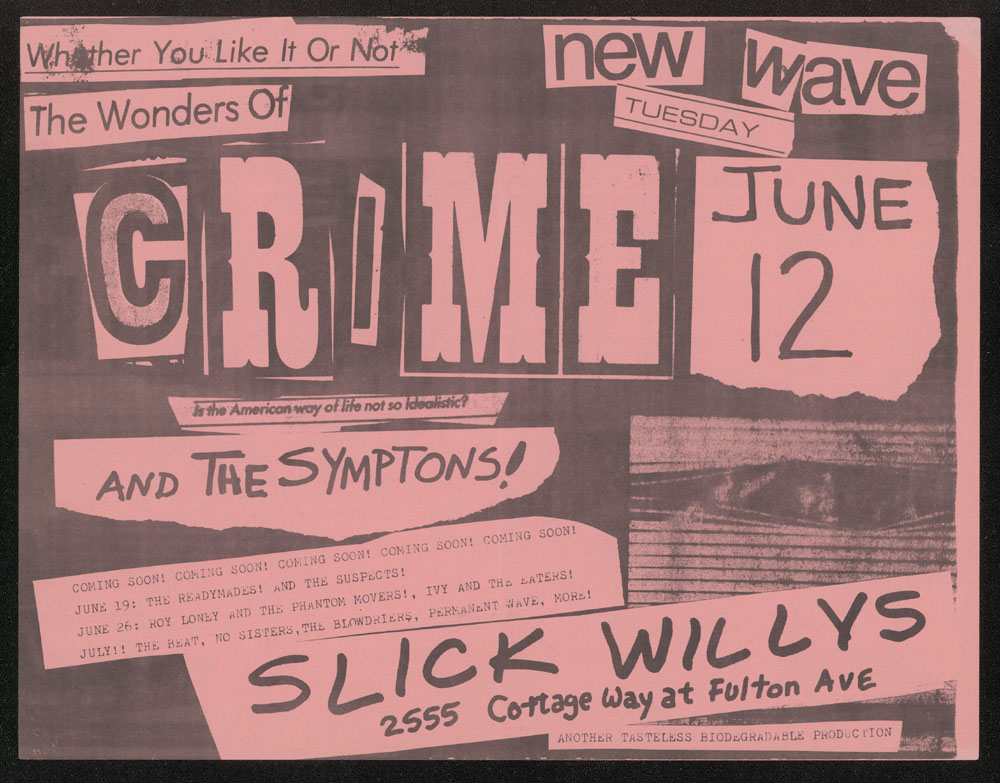 CRIME w/ Symptoms at Slick Willys