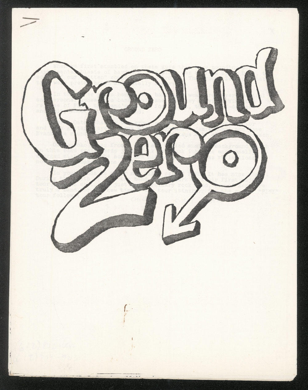 GROUND ZERO press kit