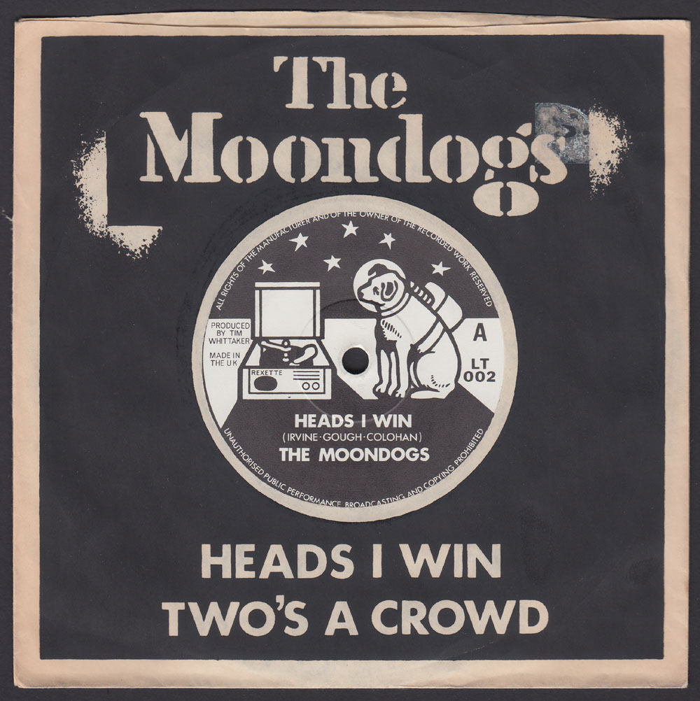 MOONDOGS ~ Heads I Win 7in. (Rexette 1979)