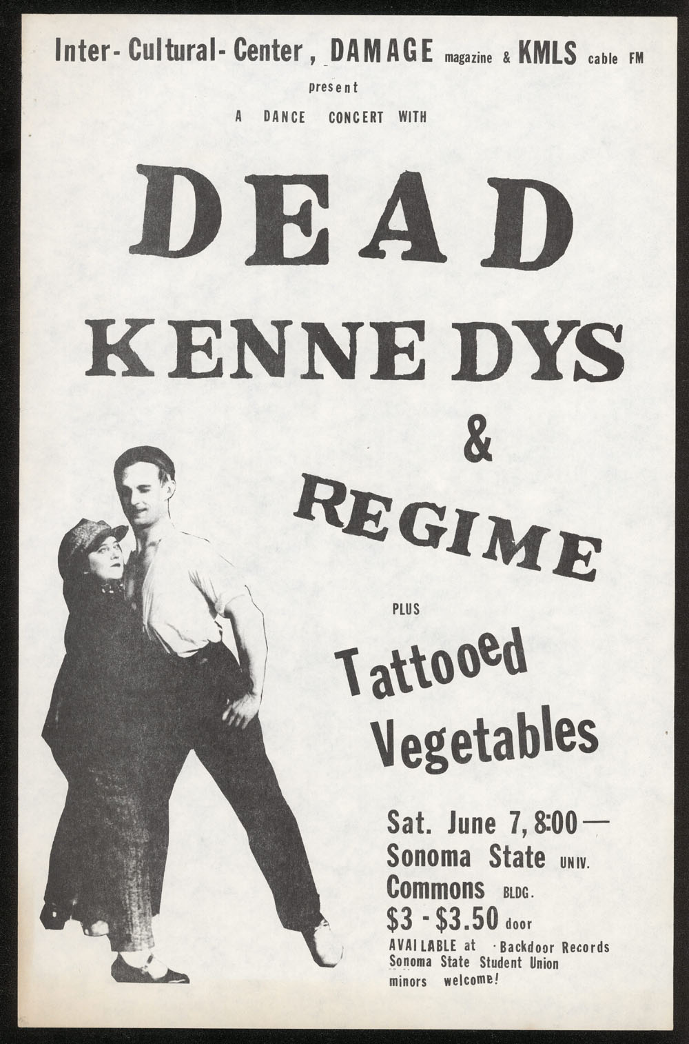 DEAD KENNEDYS w/ Regime, Tattooed Vegetables at Sonoma State Commons
