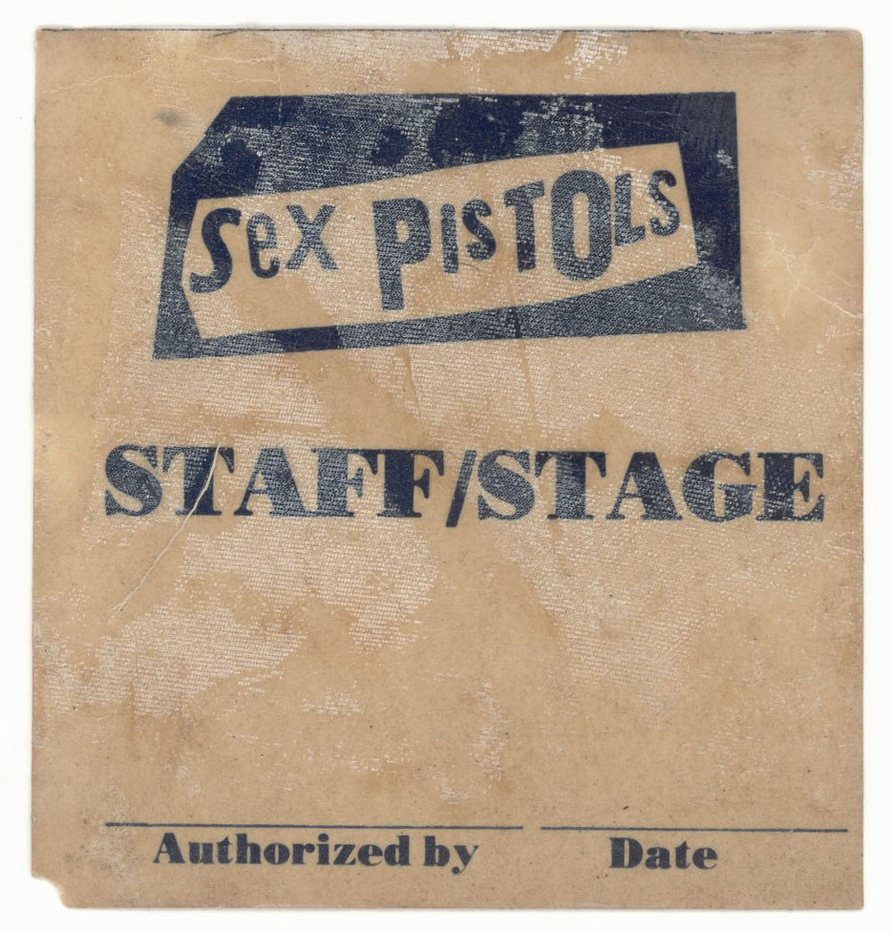 SEX PISTOLS Stage/Staff Pass
