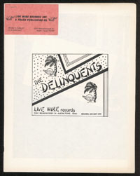 DELINQUENTS press kit + Coming Soon flier