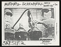 SCREAMERS w/ Mutants, Dead Kennedys at Mabuhay Gardens