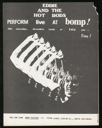 EDDIE & THE HOT RODS at Bomp Records