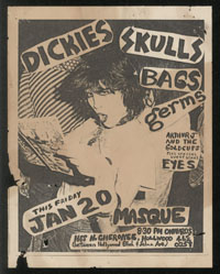 DICKIES w/ Skulls, Bags, Germs, Eyes at the Masque