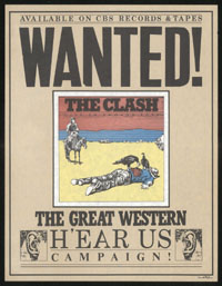 CLASH Give 'Em Enough Rope promo POSTER