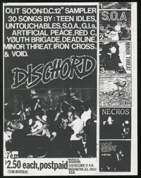 DISCHORD RECORDS promo flier & LETTER #2