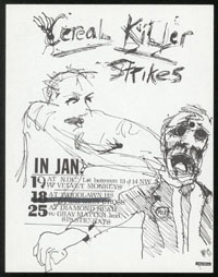 CEREAL KILLER w/ Velvet Monkeys at NDC's + w/ Gray Matter, Spastic Rats at Diamond Head