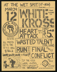 WHITE CROSS w/ Heart Attack, Wasted Talent, Ruin, Final Conflect at the Wet Spot