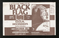 1982 ~ BLACK FLAG at Ukranian Hall (LA)