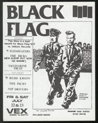 1983 ~ BLACK FLAG at the Vex (LA)