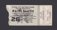 PATTI SMITH at Longhorn Ballroom 6.26.78