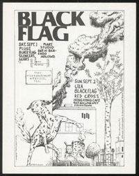 1979 ~ BLACK FLAG at Mars Studio + Hong Kong Cafe (LA)