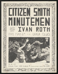 MINUTEMEN w/ Citizen Smith, Ivan Roth at Lhasa Club