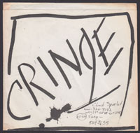 CRINGE ~ Spit On YourGrave EP (1981)