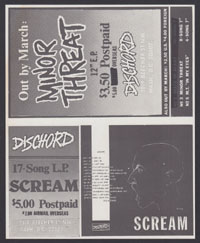 MINOR THREAT Out of Step + SCREAM Still Screaming announcement