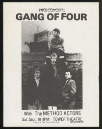 GANG OF FOUR w/ Method Actors at Tower Theatre