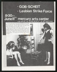 GOBSHEIT w/ Lesbian Strike Force at Mercury Arts Center