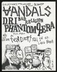 VANDALS w/ DRI, Bad Religion, Phantom Opera at Fenders Ballroom