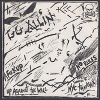 GG ALLIN ~ No Rules EP (Orange 1982)