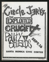 CIRCLE JERKS w/ Exploited, Crucifix, Panty Shields at Santa Monica Civic