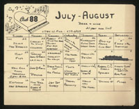 CLUB 88 calendar July-August 1979
