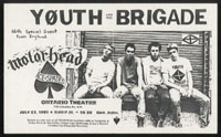 YOUTH BRIGADE w/ Motorhead at Ontario Theatre