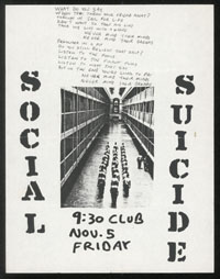SOCIAL SUICIDE at 9:30 Club