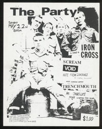 IRON CROSS w/ Scream, Void, Hate From Ignorance, Trenchmouth at Janelle's