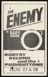 ENEMY w/ Robyrt Delong & The Pushbuttons at Baby O's